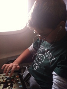 Ryan on the plane