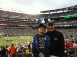 Ryan and Dad inside the game
