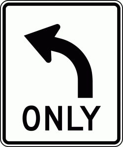 Left Turn Only