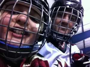 Ryan and I on the bench together