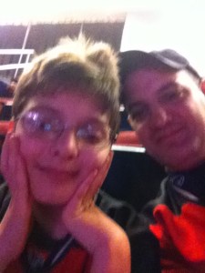 Ryan and me, at the Devils game