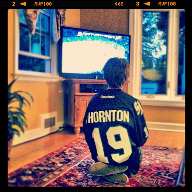 Ryan Watching the Sharks