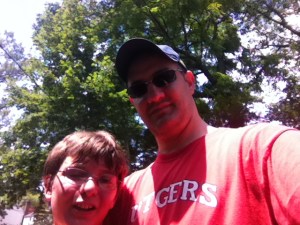 Ryan and I after street hockey series