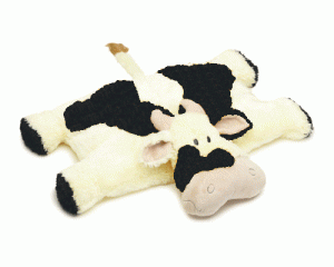 stuffed cow pillow
