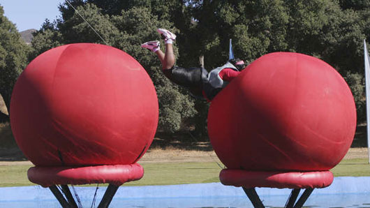 Wiping out on the Big Red Balls