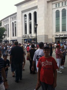 Ryan outside Yankee Stadium