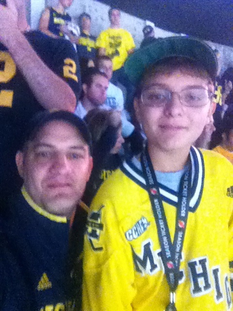 With Ryan at the game