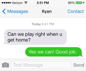 Ryan's text