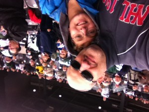 Ryan and Dad at Saints-Jets game.