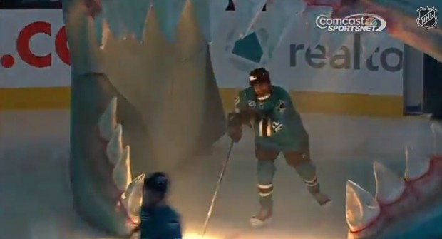 Sam Tageson takes the ice