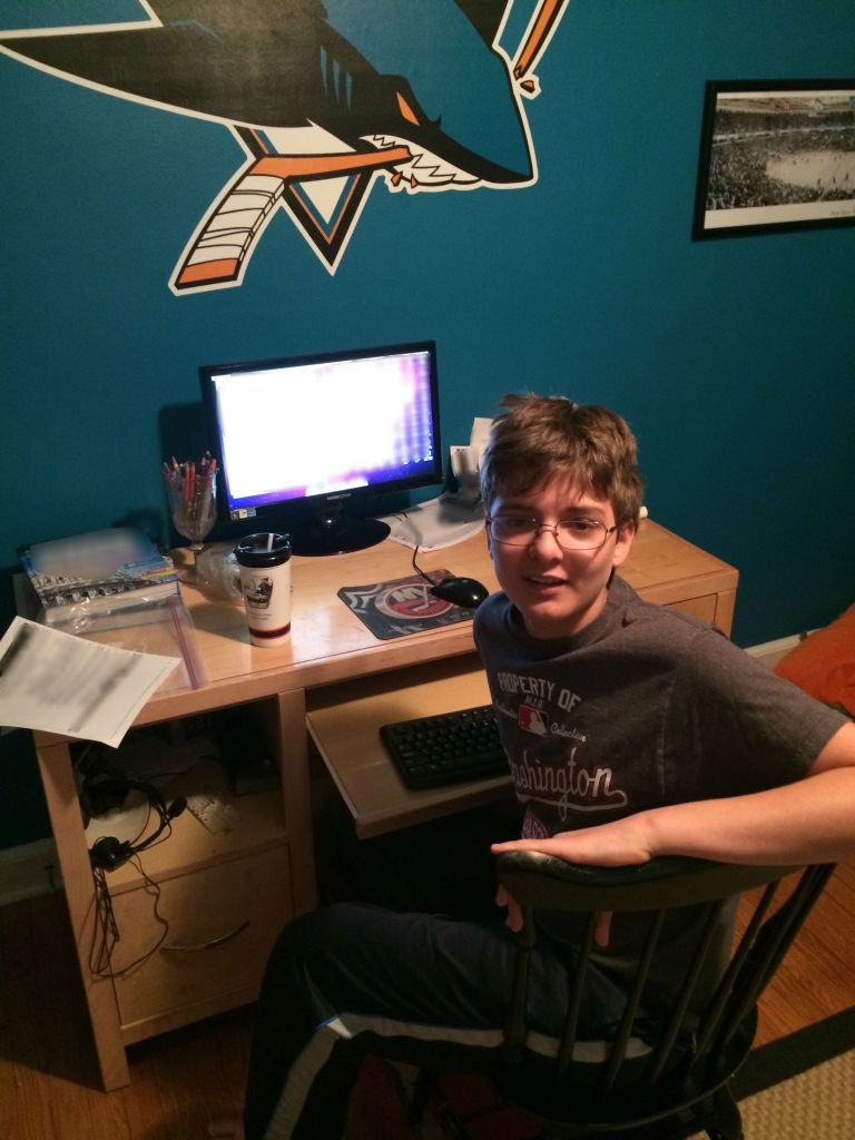 Ryan at his computer