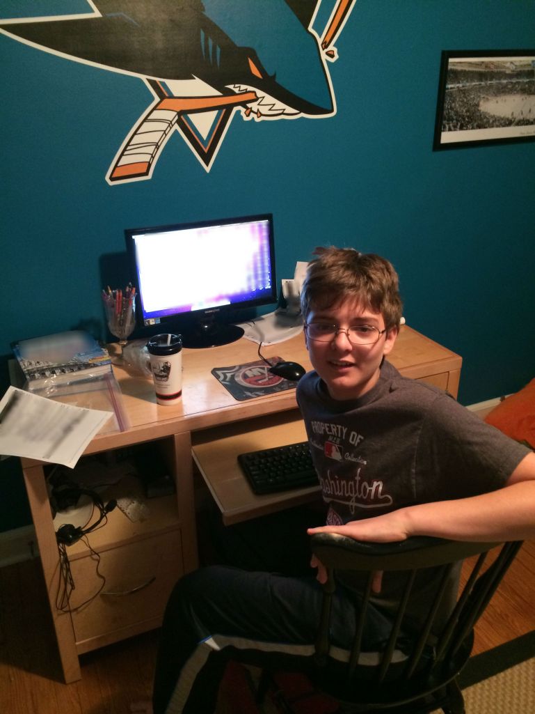 Ryan at his computer