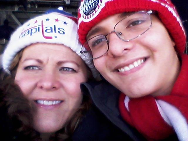 Veronica and Ryan at the NHL Winter Classic