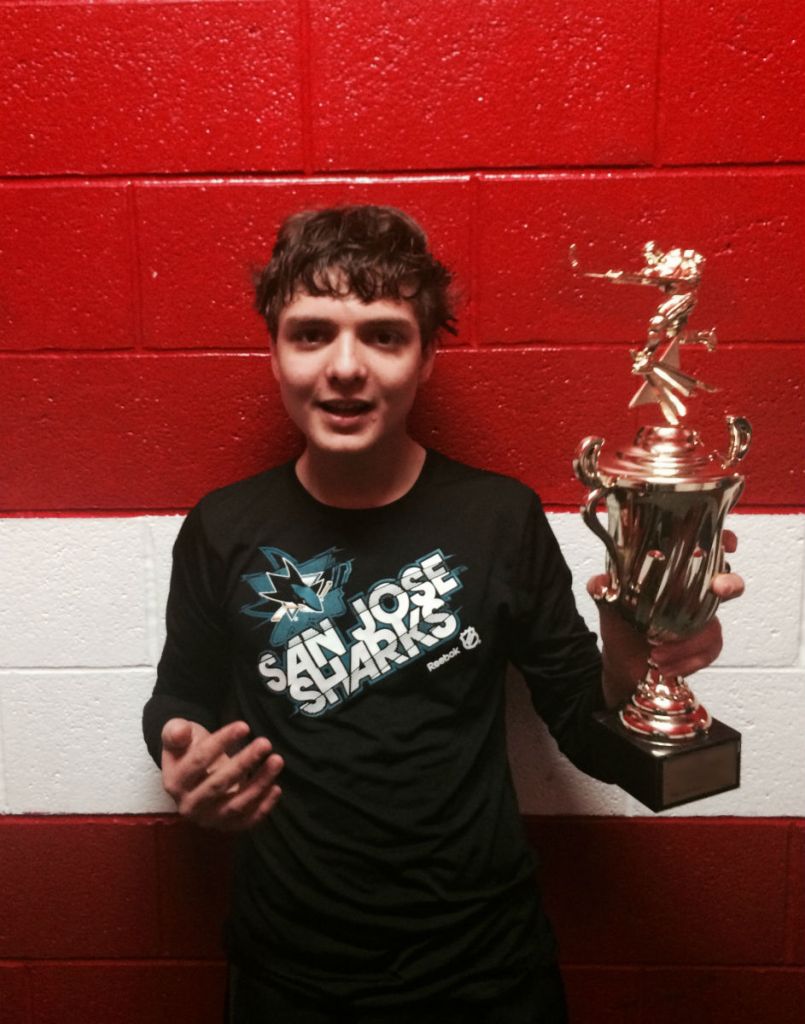 Ryan with the trophy