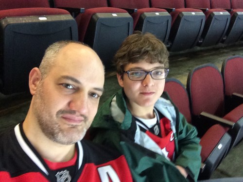 With Ryan at the Devils game With Ryan at the Devils game